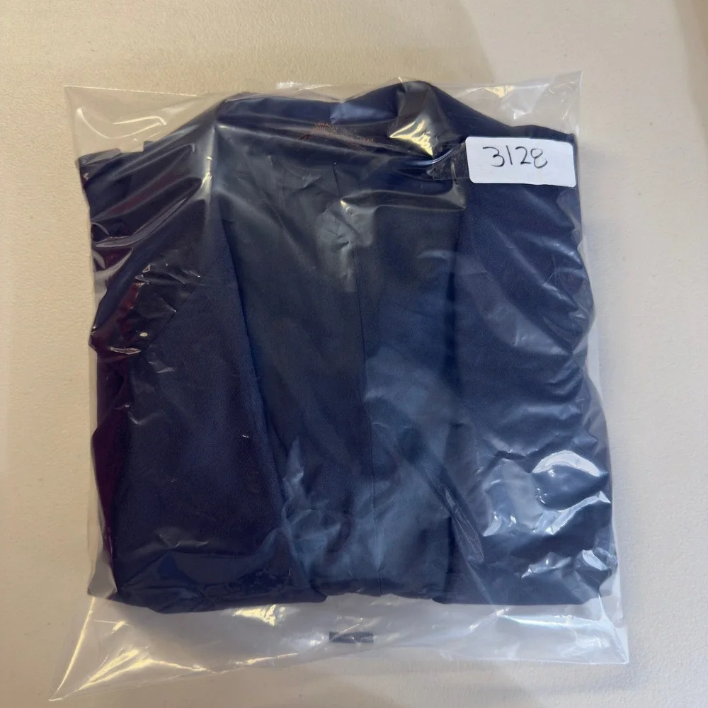 Botany 500 Suit Mens 42 Navy Blue Gold Button Sport Coat Made in USA